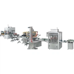 Samodejno polnjenje Capping etiketiranje in tesnjenje proizvodne linije