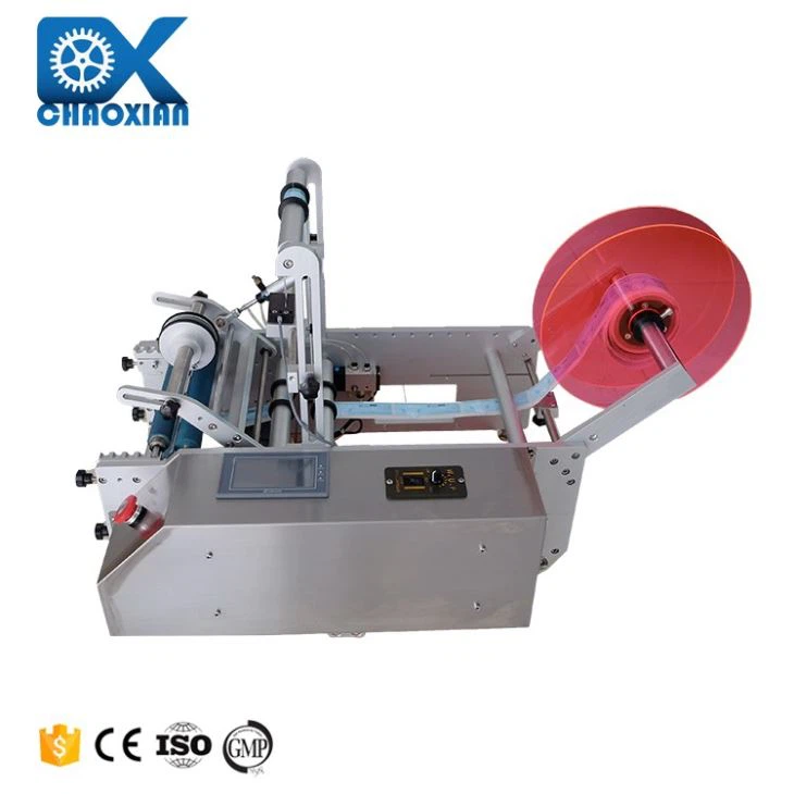 Semi Automatic Hand Sanitizer Labeling Machine